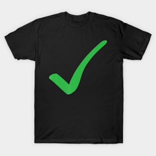 Green check Mark T-Shirt